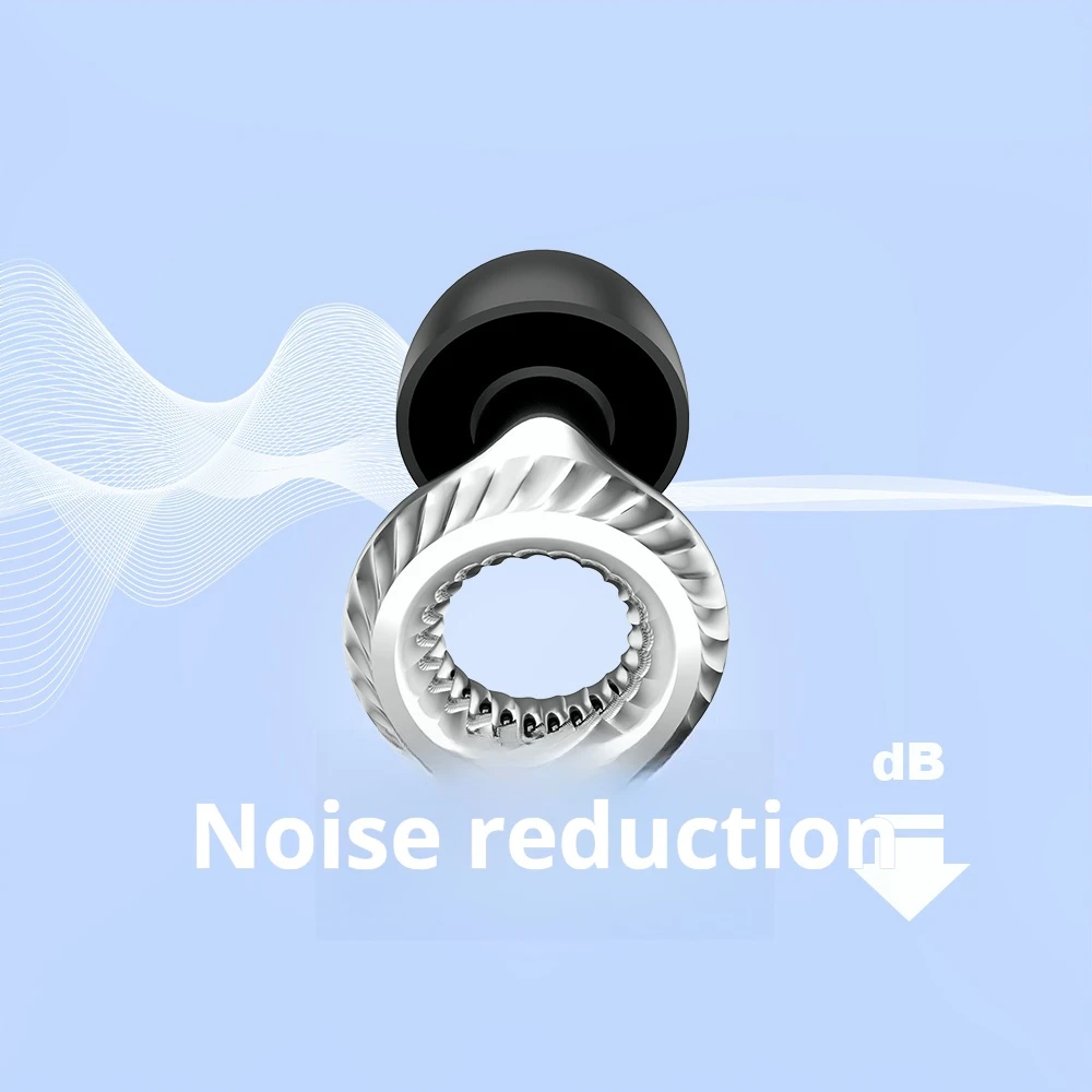 New Noise Cancelling Silicone Earbuds for Swimming Sleep Noise Cancelling - Sound Isolation and Noise Reduction Reduces Distract