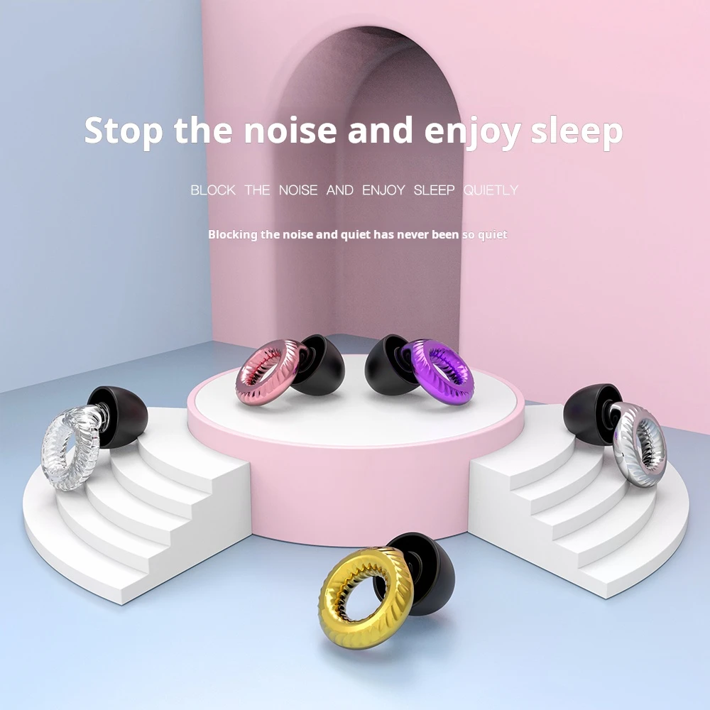 New Noise Cancelling Silicone Earbuds for Swimming Sleep Noise Cancelling - Sound Isolation and Noise Reduction Reduces Distract