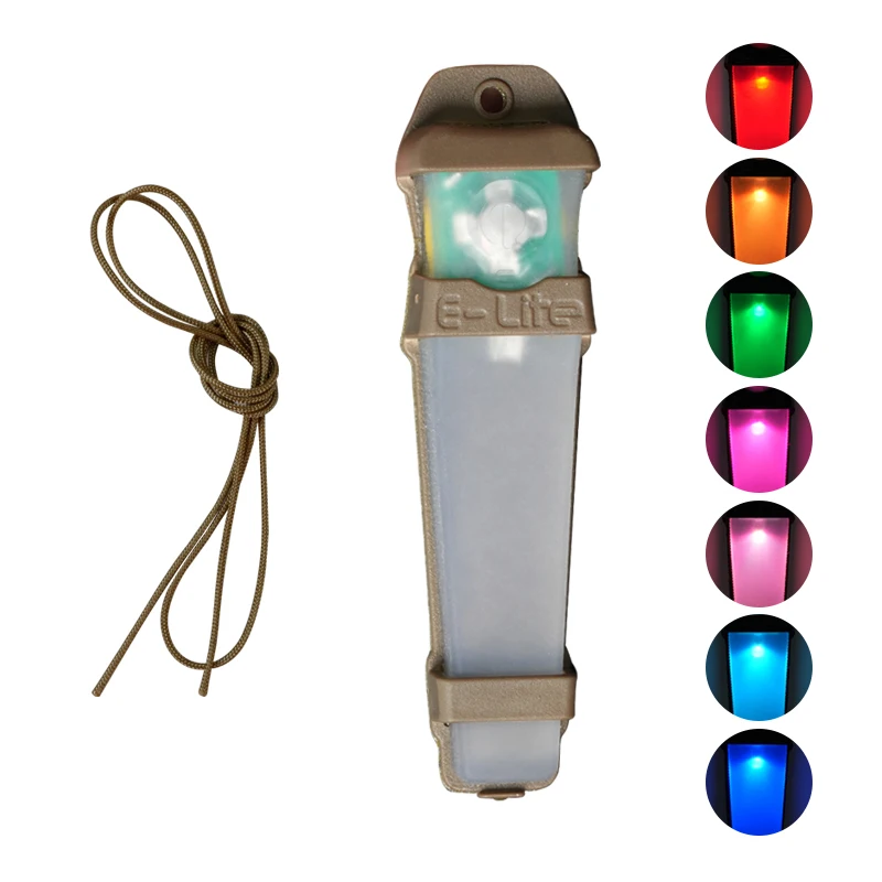 BOOIU Tactical FMA Helmet Seven Colorful Safety Flashing Light Waterproof Outdoor Survival Signal Lights Identification Lamp