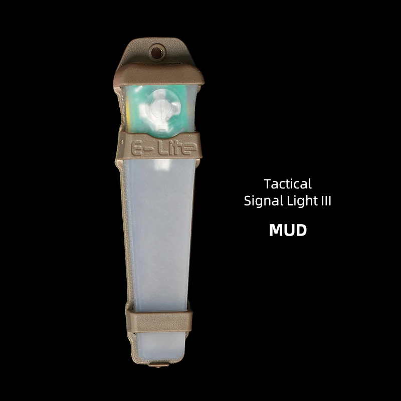 BOOIU Tactical FMA Helmet Seven Colorful Safety Flashing Light Waterproof Outdoor Survival Signal Lights Identification Lamp