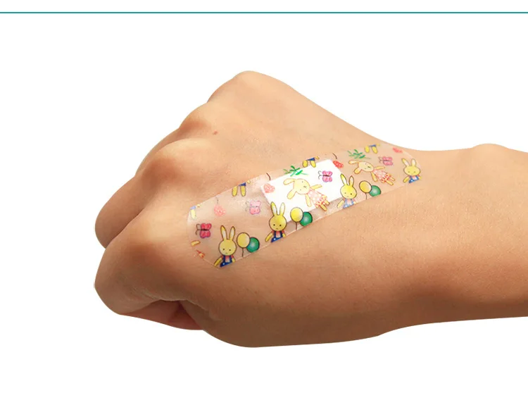 100pcs Waterproof Breathable Band Aid Cute Cartoon BandAids Hemostasis Adhesive Bandages First Aid Survival Medical Supplies
