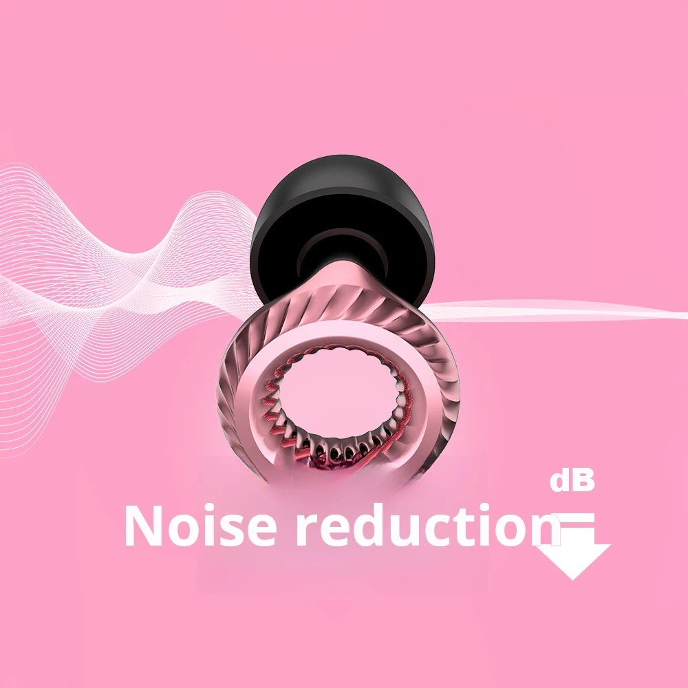 Silent Noise Cancelling Earbuds for Sleep Noise Cancelling Silicone Earbuds for Swimming, Motorcycles Noise Filtering Earbuds