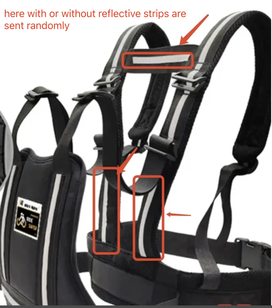 Adjustable Motorcycle Safety Belt for Kids Child Reflective Rear Seat Grab Handle Strap Motorcycle Breathable Harness Anti-Drop