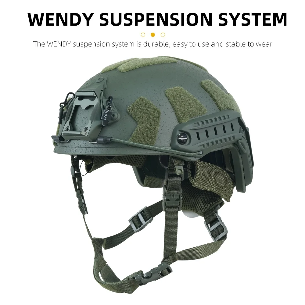 BOOIU Fast Tactical Helmet Wendy Suspension System Fiberglass Outdoor Activity Training Safety Riot And Rapid Protection Helmet