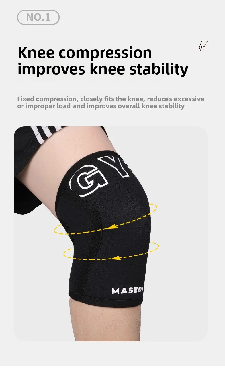 SCR Sports Knee Pads Colorful Neoprene Squat Weightlifting Basketball Strongman 7mm Outdoor Fitness Protection Gear