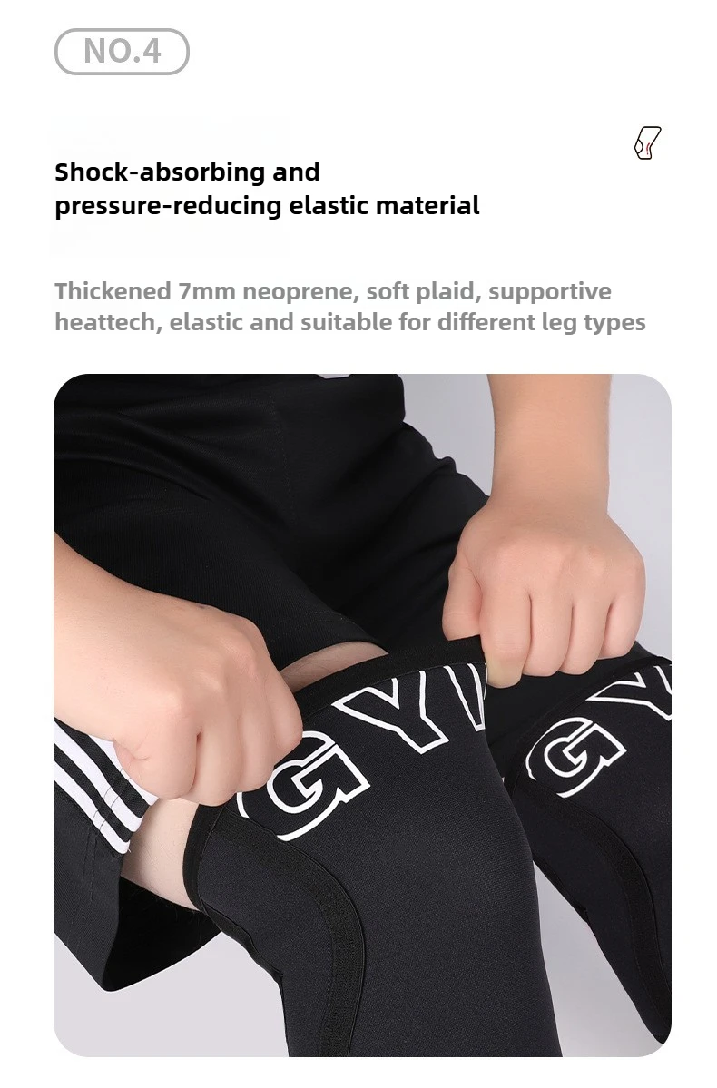 SCR Sports Knee Pads Colorful Neoprene Squat Weightlifting Basketball Strongman 7mm Outdoor Fitness Protection Gear