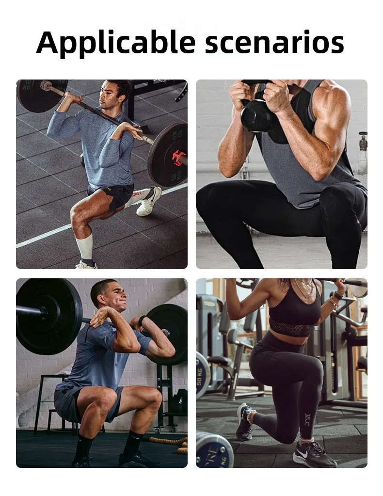 SCR Sports Knee Pads Colorful Neoprene Squat Weightlifting Basketball Strongman 7mm Outdoor Fitness Protection Gear