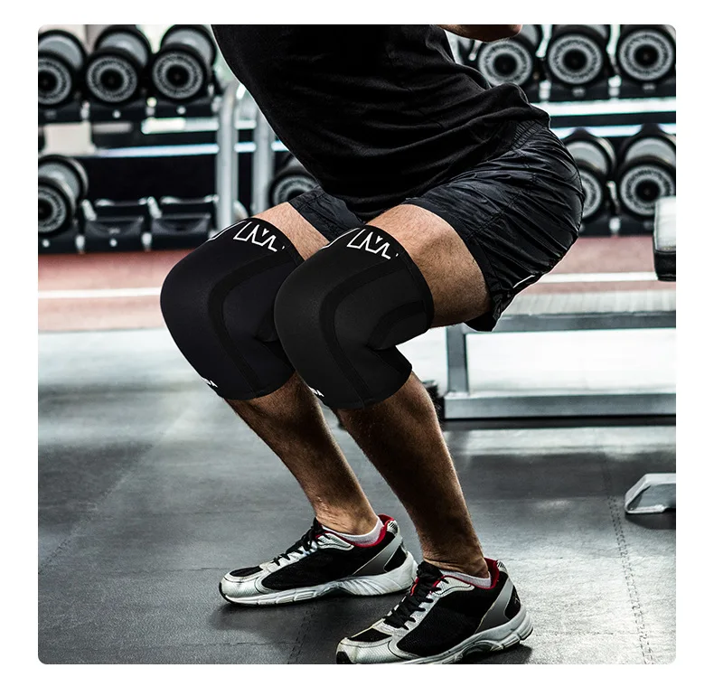 SCR Sports Knee Pads Colorful Neoprene Squat Weightlifting Basketball Strongman 7mm Outdoor Fitness Protection Gear