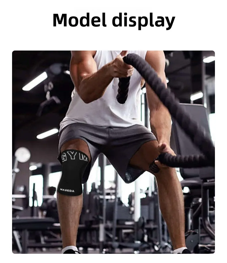 SCR Sports Knee Pads Colorful Neoprene Squat Weightlifting Basketball Strongman 7mm Outdoor Fitness Protection Gear