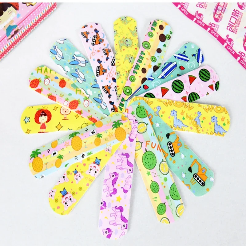 20/40/60/80pcs Cartoon Band Aid Waterproof Curitas Wound Plaster for Children Skin Dressing Tape First Aid Adhesive Bandages