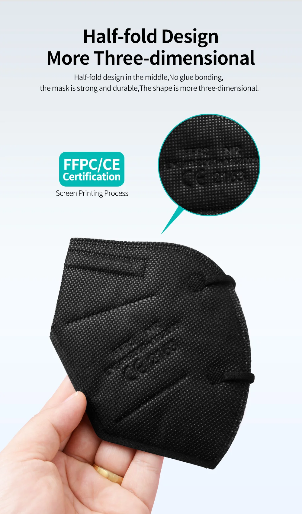 FFP2 Masks CE Approved KN95 mascarillas fpp2 5-layer Security Protection Mask Adult Face masque Color ffp2 NR Fast Free Shipping