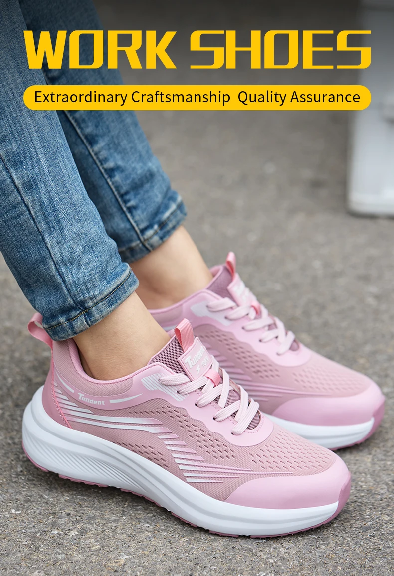 Ladies' Safety Shoes, Anti-Smashing and Anti-Puncture Work Shoes, Insulated Shoes, Lightweight and Fashionable Protective Boots