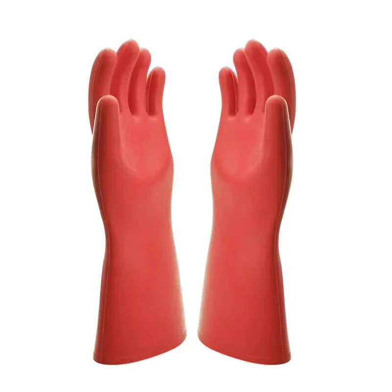 10kv 12kv Rubber Electrician Safety Glove Anti-electricity Protect High Voltage Electrical Insulating Gloves