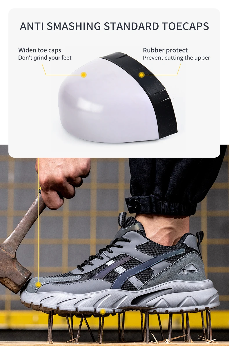 Safety Shoes Men New Steel Toe Men's Work Shoes Puncture Proof Work Sneaker Male Protective Footwear Work Man Boots Safety Boots
