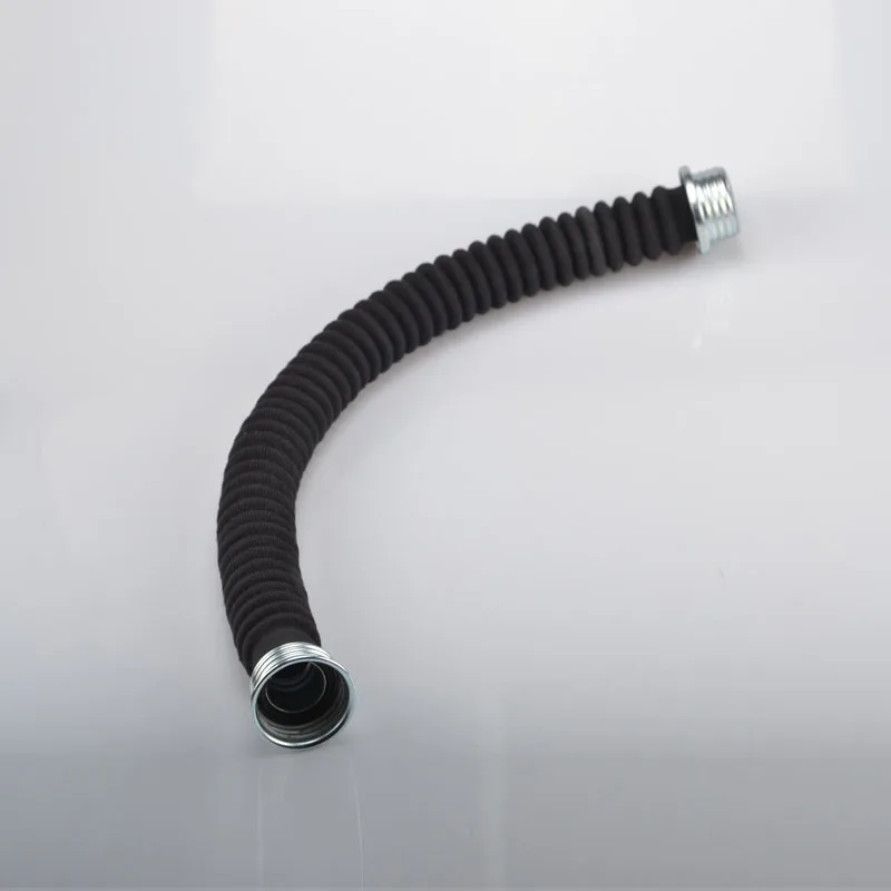 0.5m/1m 40MM Rubber Corrugated Tube Gas Dust Mask Filter Interface Snorkel Wear Resistant Anti-aging Filter Connecting Pipe