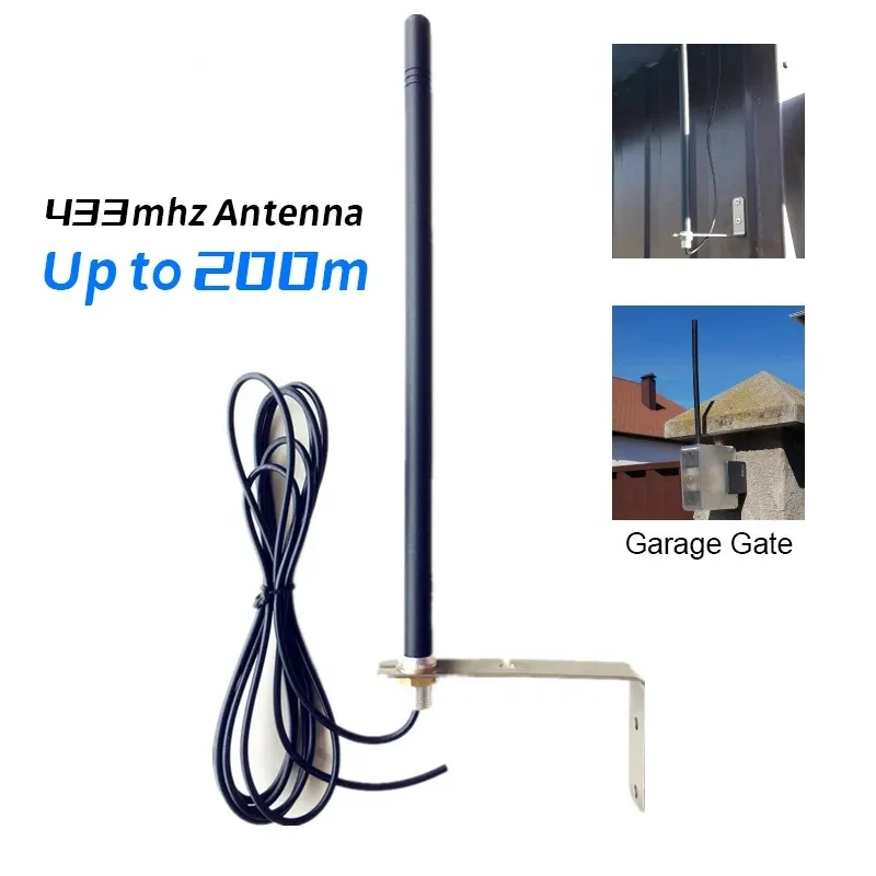 For Appliances Gate,Garage Door External Antenna. for 433.92MHZ Garage Remote 433 MHz Signal Antenna