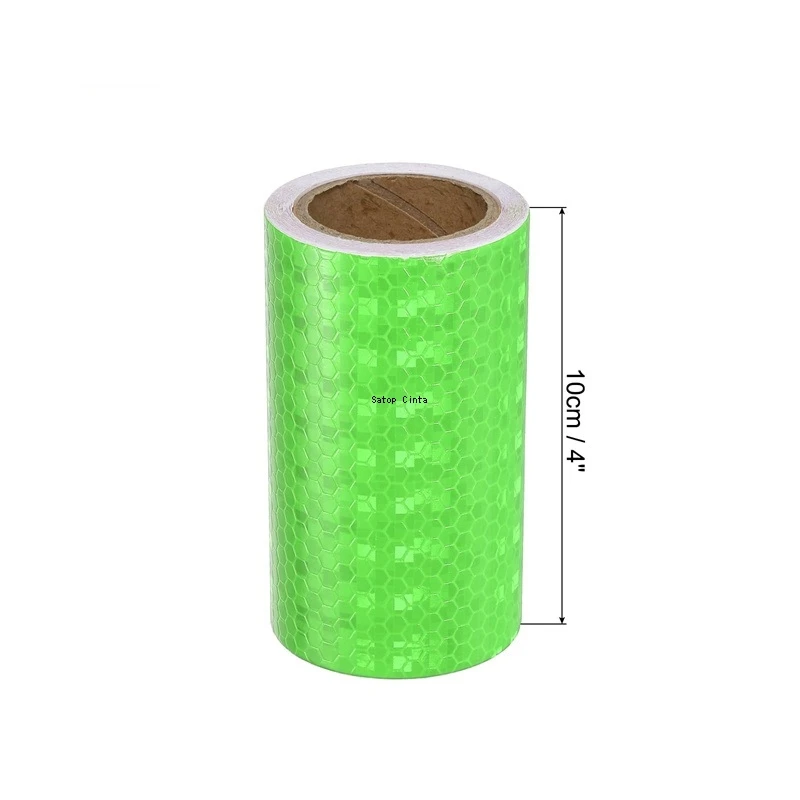 2.5cm/5cm/10cm/20cm*5M Green Reflective Safety Tapes Self-Adhesive Waterproof Reflectors Warning Stickers For Car Vehicles Truck