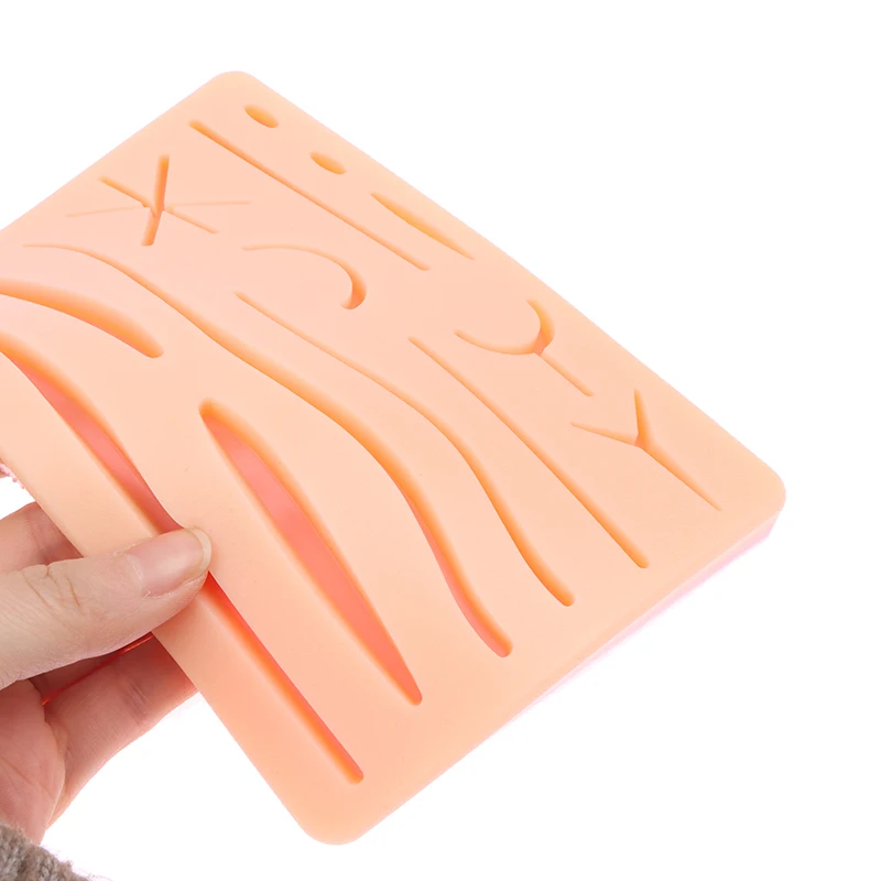 Skin Suture Model Wound Silicone Suture Pad Y Traumatic Suturing Training Pad Reusable Silicone Suture Practice Mat