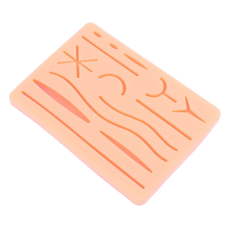 Skin Suture Model Wound Silicone Suture Pad Y Traumatic Suturing Training Pad Reusable Silicone Suture Practice Mat