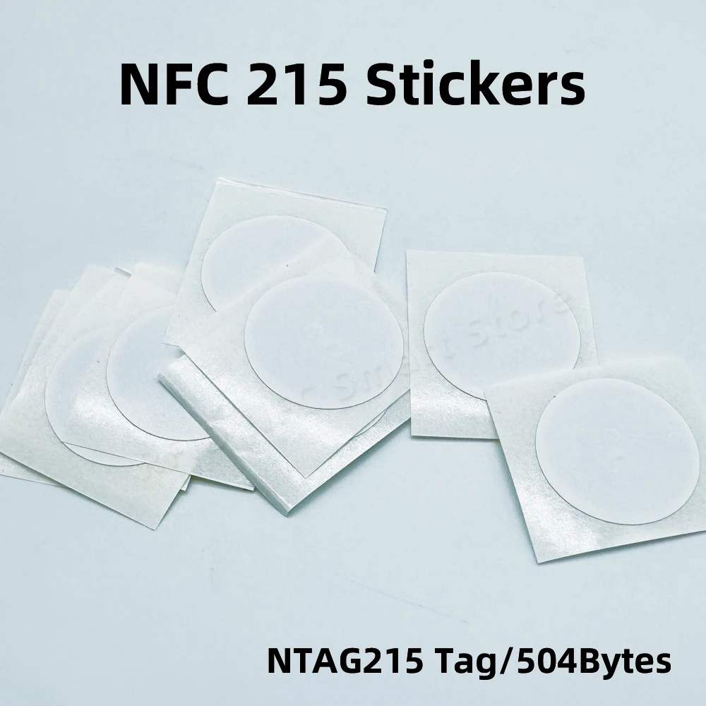NFC Tag Black NFC Stickers Protocol ISO14443A13.56MHz NT/AG 215 Universal Label RFID Tags and All NFC Phones En Blanco Y Negr