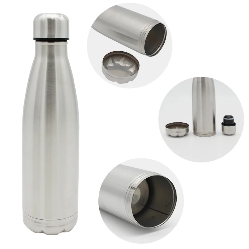 Secret Hidden Safe Diversion Water Bottle Steel Secret Stash Spot Can Hidden Safes Storage Compartment for Cards Keys Cash Money