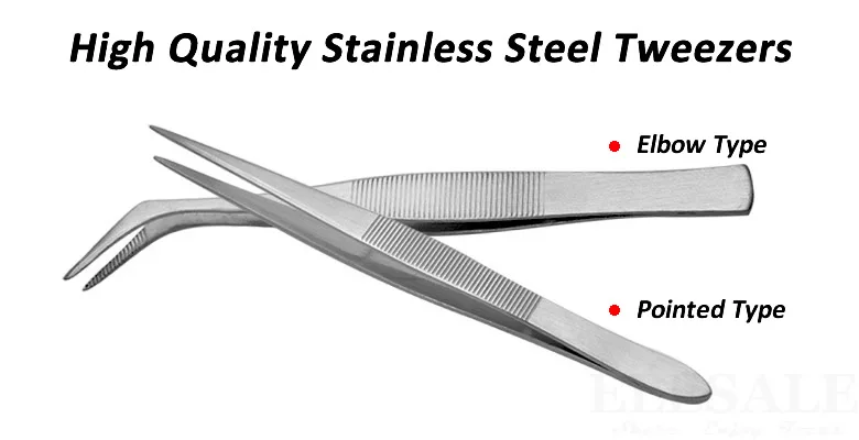 Multifuctional Portable Stainless Steel Tweezers Grip Small Things For Makeup First Aid Kits Supplies Hand Craft Phone Repairing