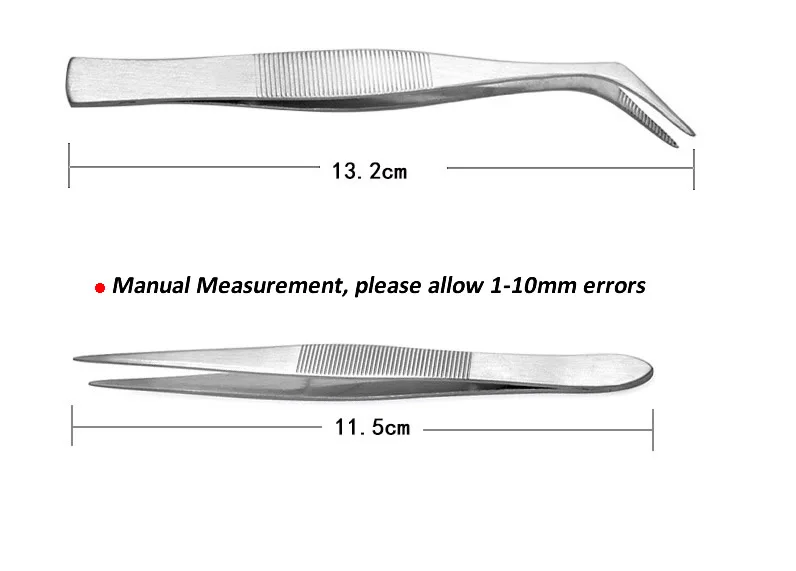 Multifuctional Portable Stainless Steel Tweezers Grip Small Things For Makeup First Aid Kits Supplies Hand Craft Phone Repairing