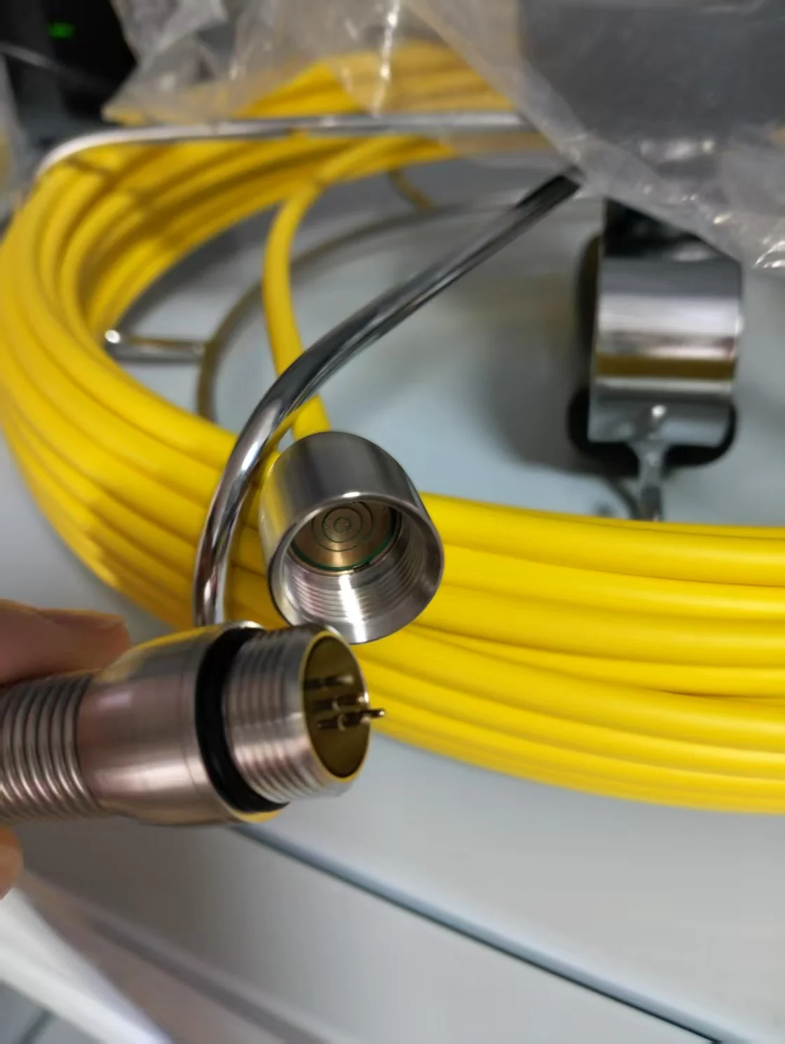 Female Connector Accessories,Pipe Sewer Pipeline Industrial Endoscope Camera Cable PCB Gasket Connection Line Repair Replacement