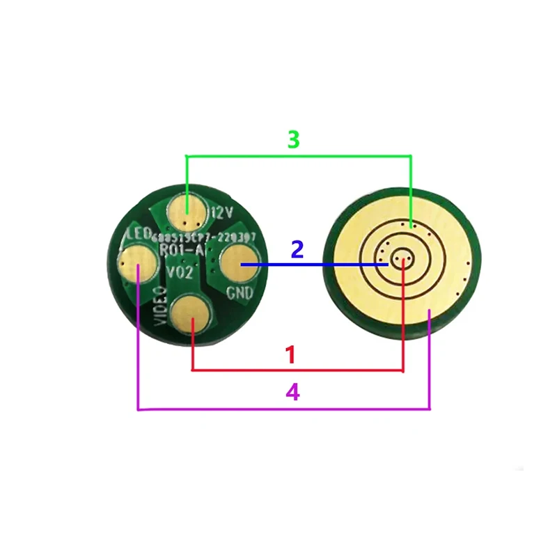Female Connector Accessories,Pipe Sewer Pipeline Industrial Endoscope Camera Cable PCB Gasket Connection Line Repair Replacement