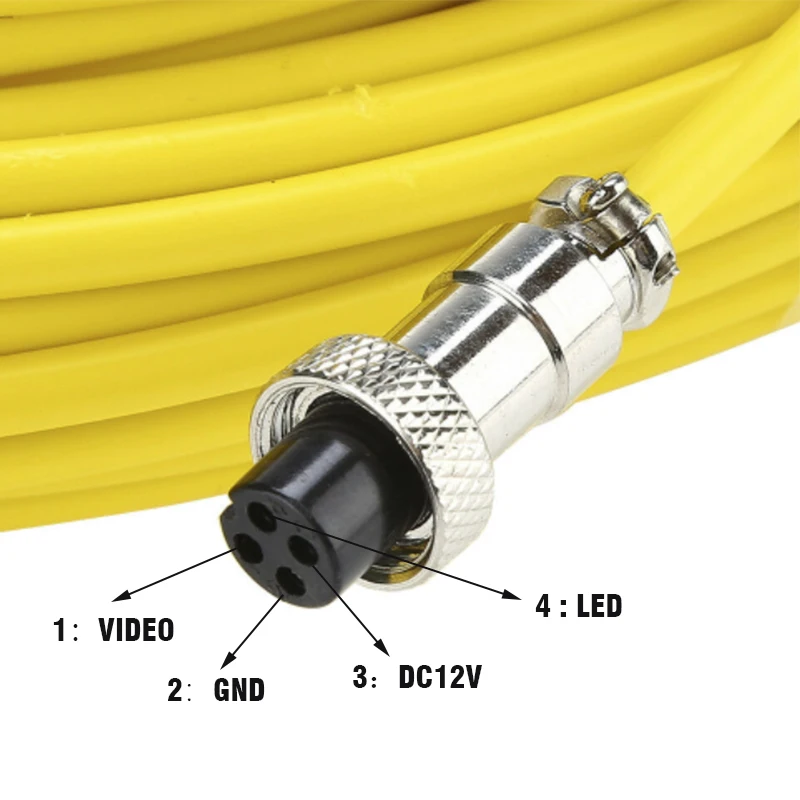 Female Connector Accessories,Pipe Sewer Pipeline Industrial Endoscope Camera Cable PCB Gasket Connection Line Repair Replacement