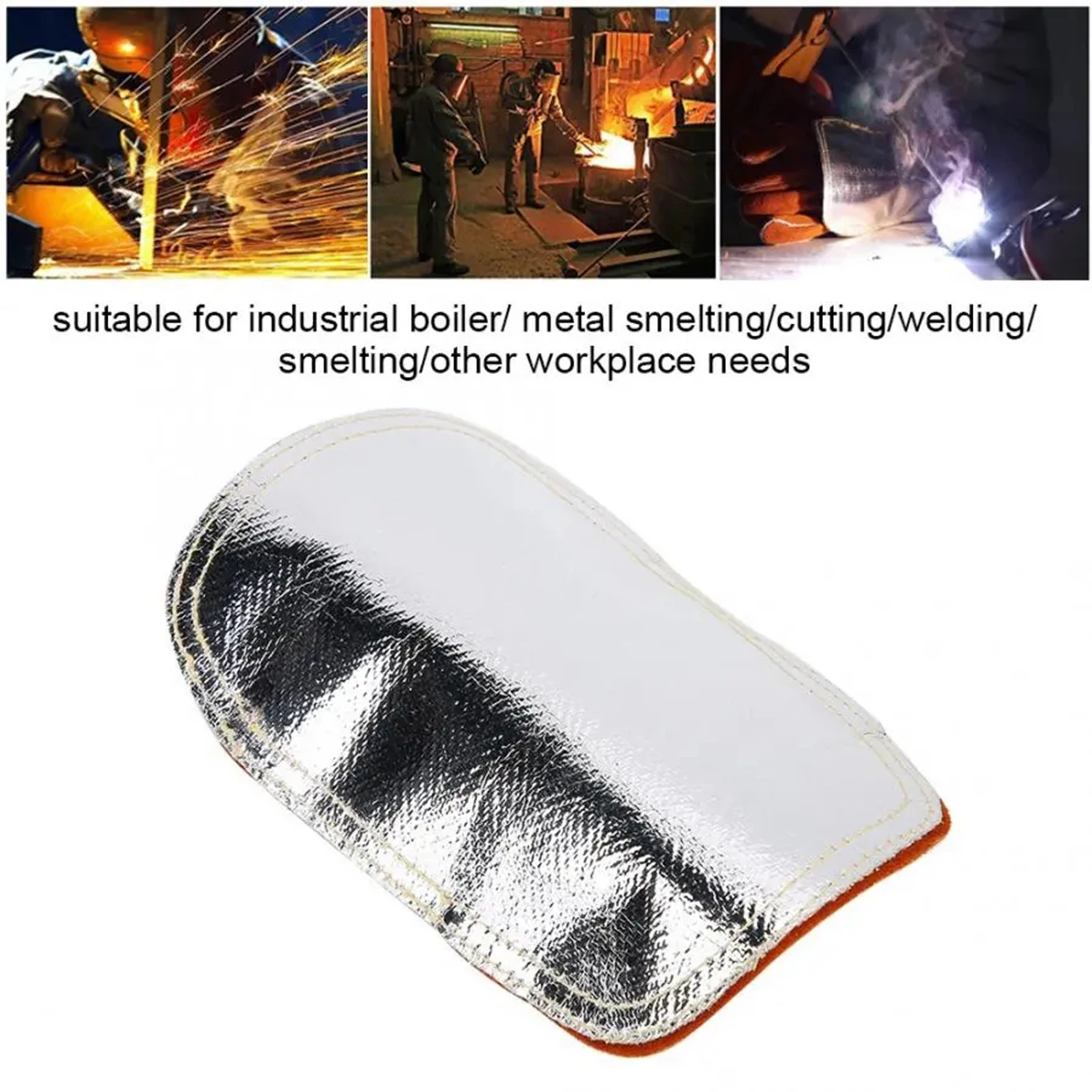 Fireproof Gloves Pad Welding Hand Pad Welding Glove Heat Shield for Cutting Camping Welder Furnace Metal Smelting Welding