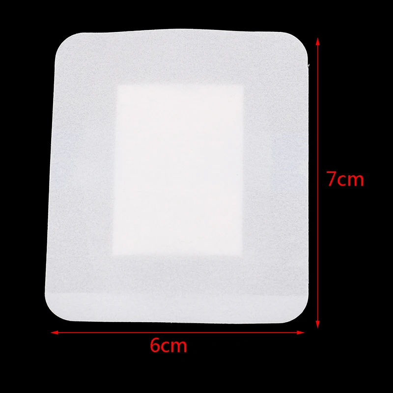 10Pcs Large Size Hypoallergenic Non-woven Medical Adhesive Wound Dressing Band aid Bandage Large Wound First Aid 6*7cm