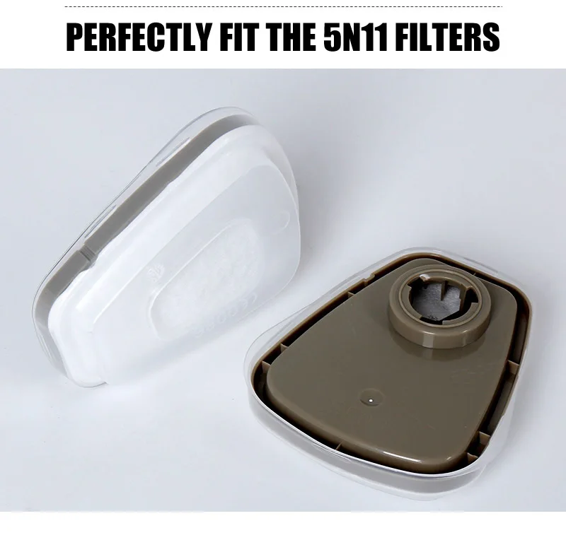 5N11 Cotton Filters For 6200/7502/6800 Gas Dust Mask Accessories 501 Filters Cover 603 Pre-Filter Adapter Replaceable Filters