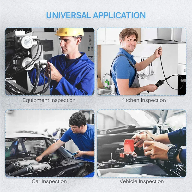 8mm 1080P Endoscope Automotive Boroscope Inspection Device Camera For Apple Iphone IOS Smart Phone Android Type C Cars Mobile