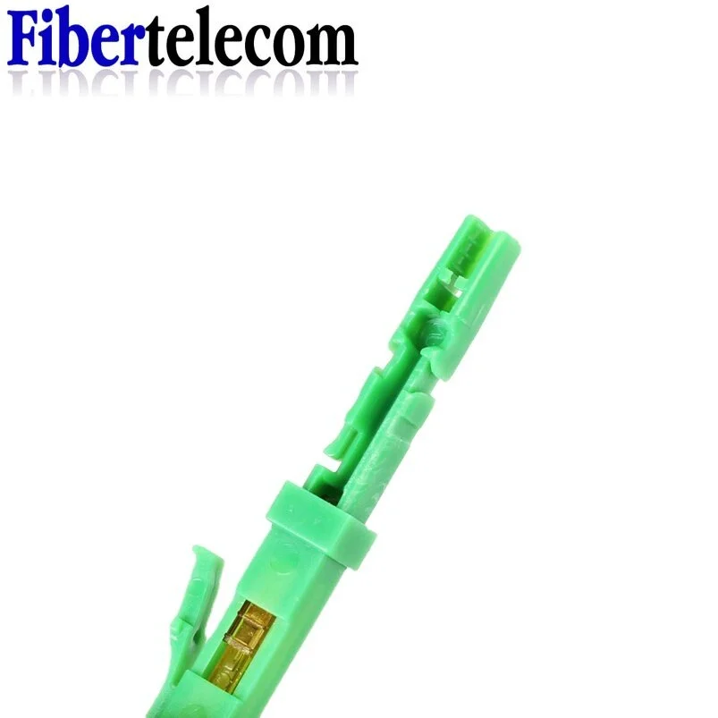 10pcs LC APC UPC Fast Connector Special Components for 2.0*3.0mm Optical Drop Cable Fiber Quick Connector Green APC Ferrule