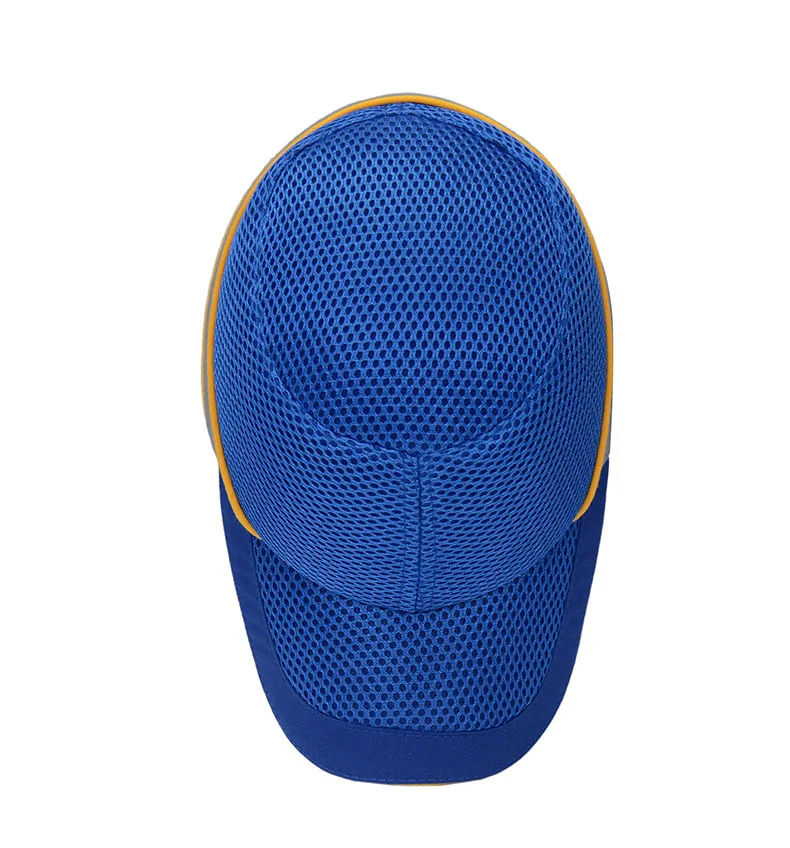 Net Cloth Hi-Viz Anti-collision Hard Hat Work Safety Bump Cap Baseball Hat Style Helmet Head Protection Repairing