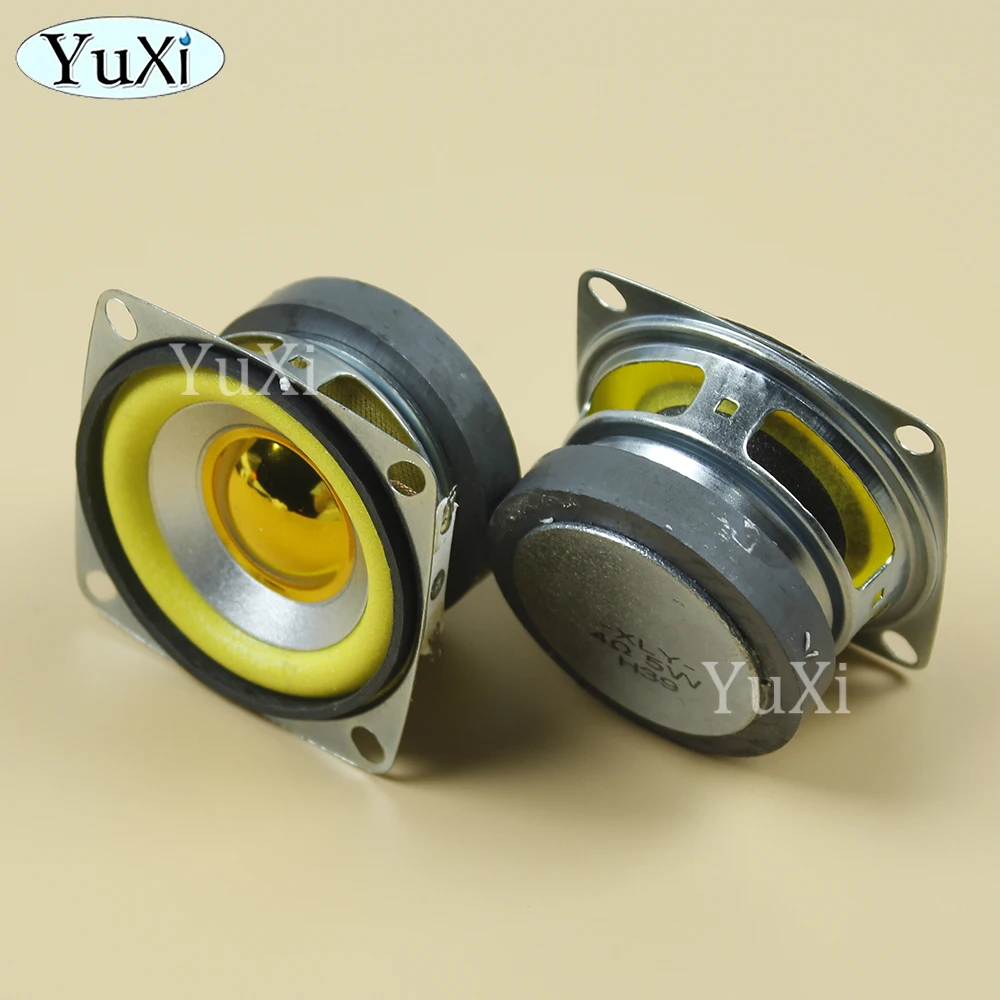 1Pc 5W 3O4Ohm Full-frequency Speaker Square Bluetooth Audio Radio External Magnetic Loudspeaker 3W 4Ohm 53MM