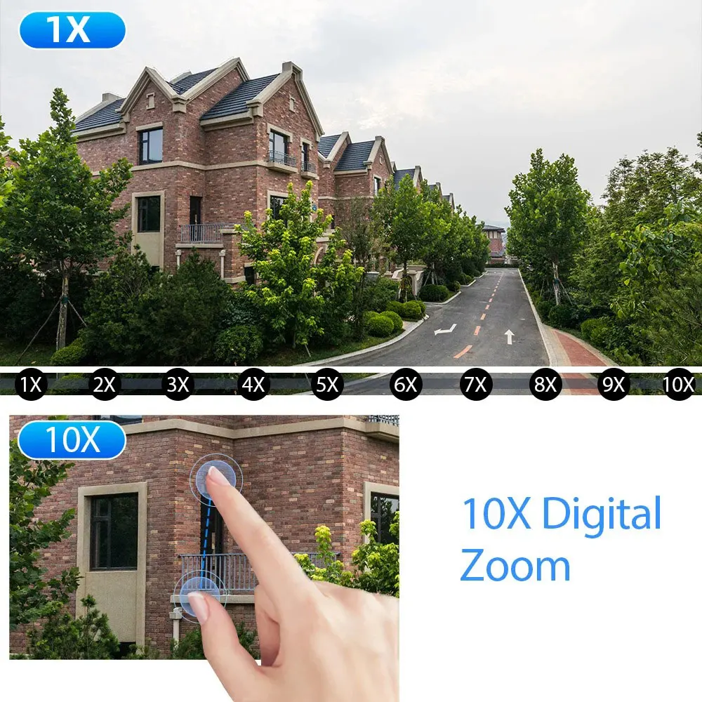 10MP Tuya 5G Wifi PTZ Camera 4K Dual Lens Dual Screen Security Camera Human Detection Outdoor Wireless Surveillance 10X Zoom Cam