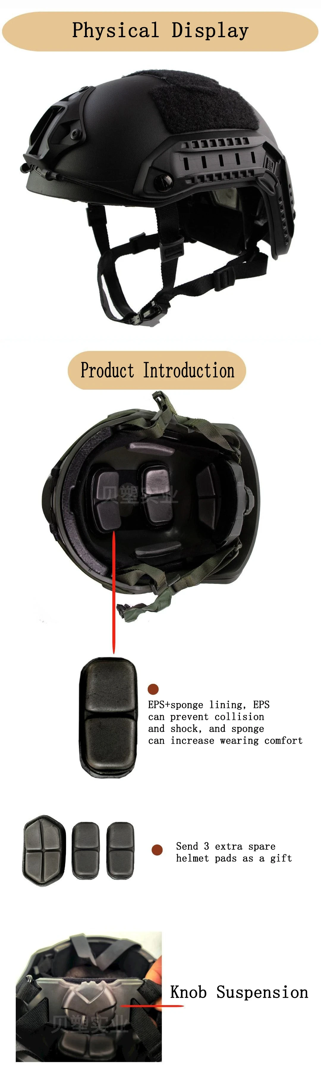 BOOIU FAST Helmet MH PJ BJ Airsoft TacticsHelmets ABS Outdoor CS Paintball Shooting Game Protective Equipment