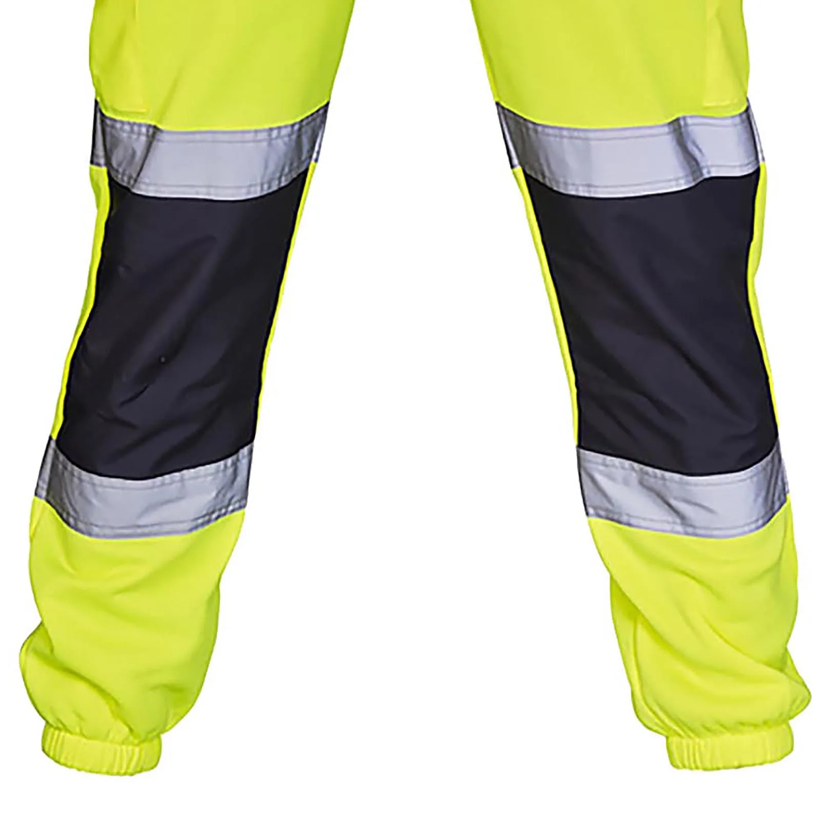 New Men'S Safety Work Clothes Casual Pants Road Work High Reflective Strips Pants High Visibility Overalls Joggers Workwear