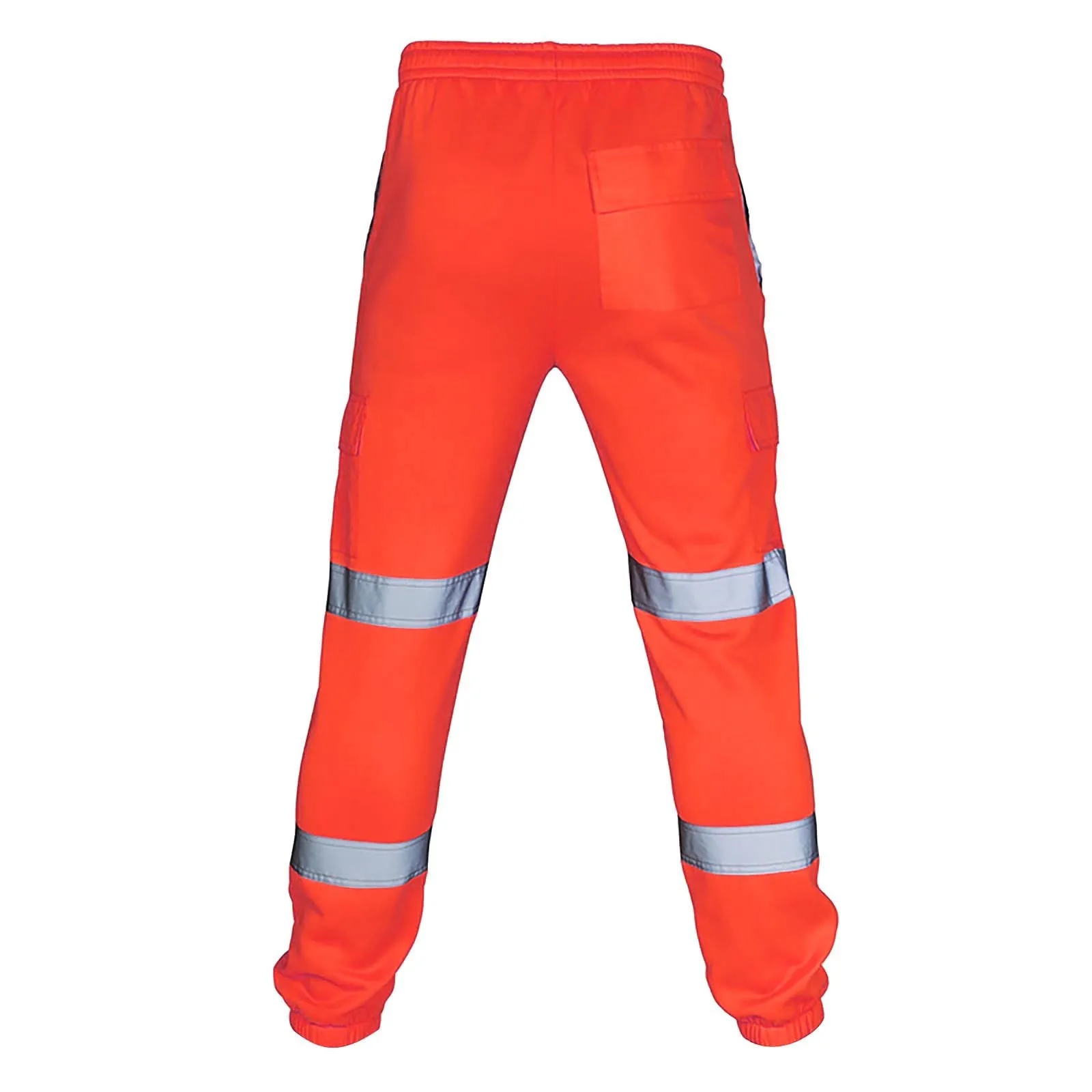 New Men'S Safety Work Clothes Casual Pants Road Work High Reflective Strips Pants High Visibility Overalls Joggers Workwear