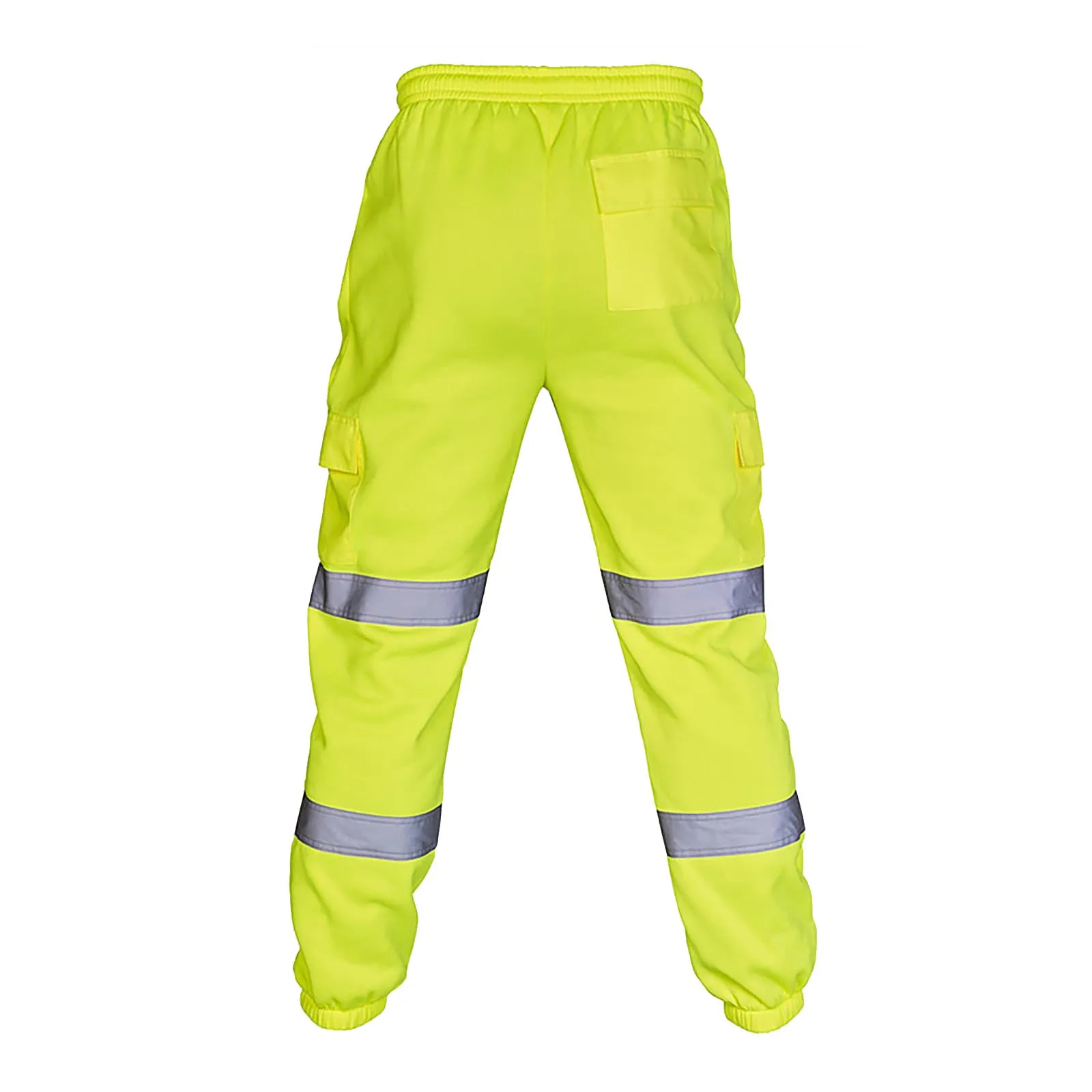 New Men'S Safety Work Clothes Casual Pants Road Work High Reflective Strips Pants High Visibility Overalls Joggers Workwear