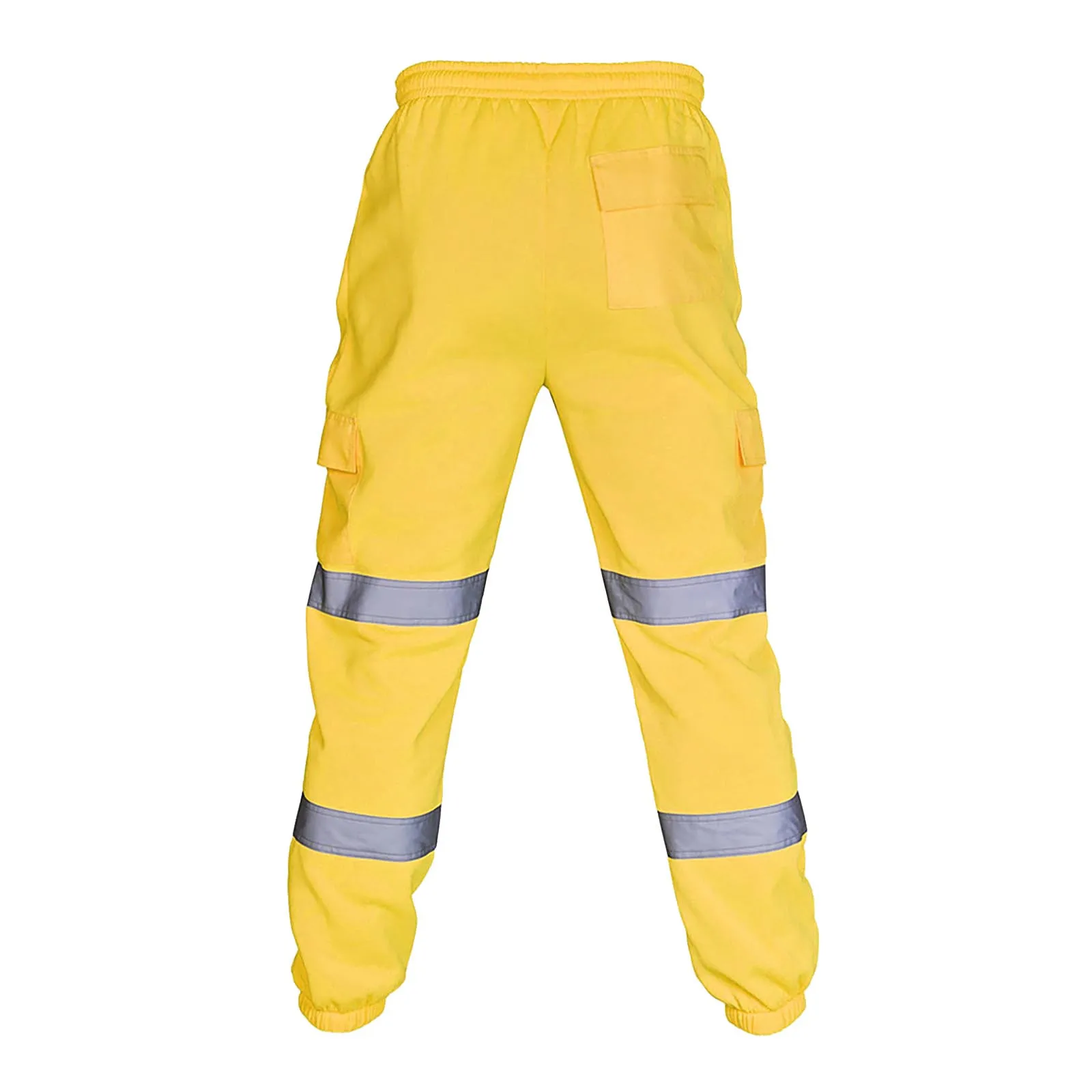 New Men'S Safety Work Clothes Casual Pants Road Work High Reflective Strips Pants High Visibility Overalls Joggers Workwear