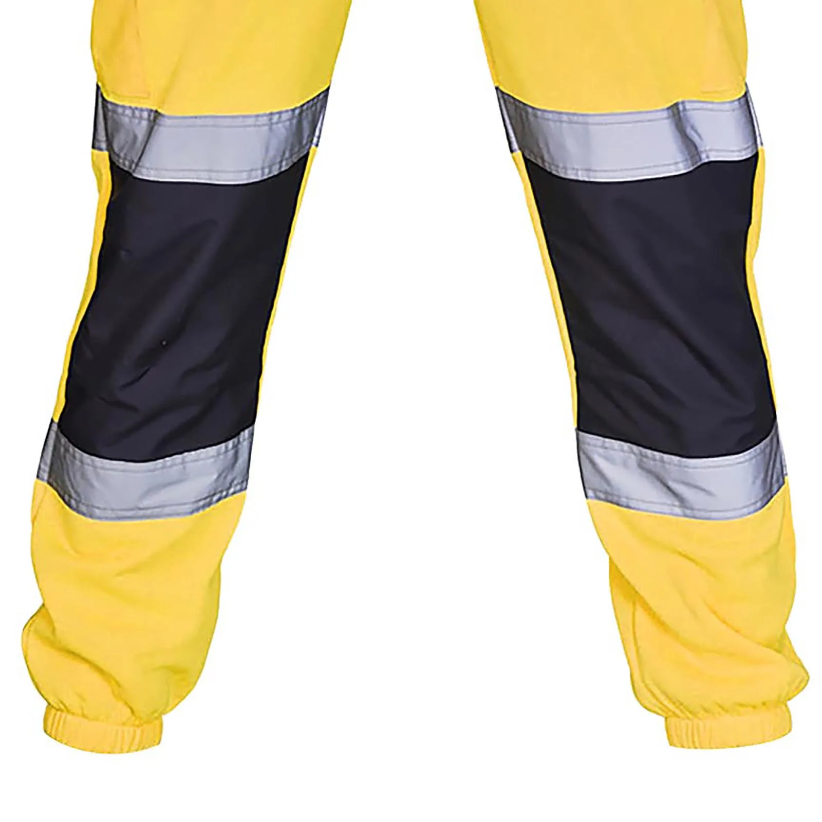New Men'S Safety Work Clothes Casual Pants Road Work High Reflective Strips Pants High Visibility Overalls Joggers Workwear