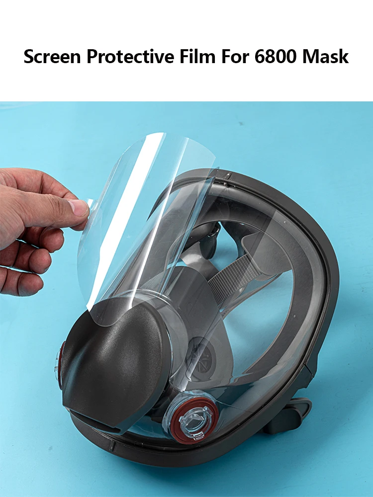 Anti Scratch Protective Lens Film For 3M 6800 Gas Mask Respirator Full Face Window Screen Protector Painting Spraying Mask Cover