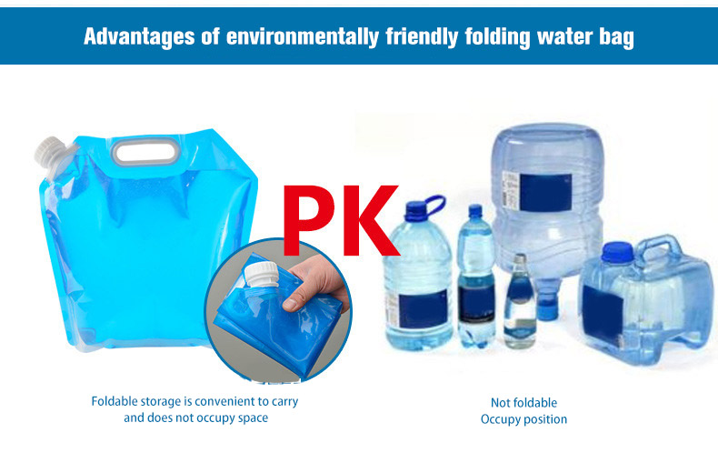 3L/5L/8L/10L/15L Outdoor Collapsible Bucket Foldable Water Bag Survival Water Storage Portable Water Carrier Container Camp Hiki