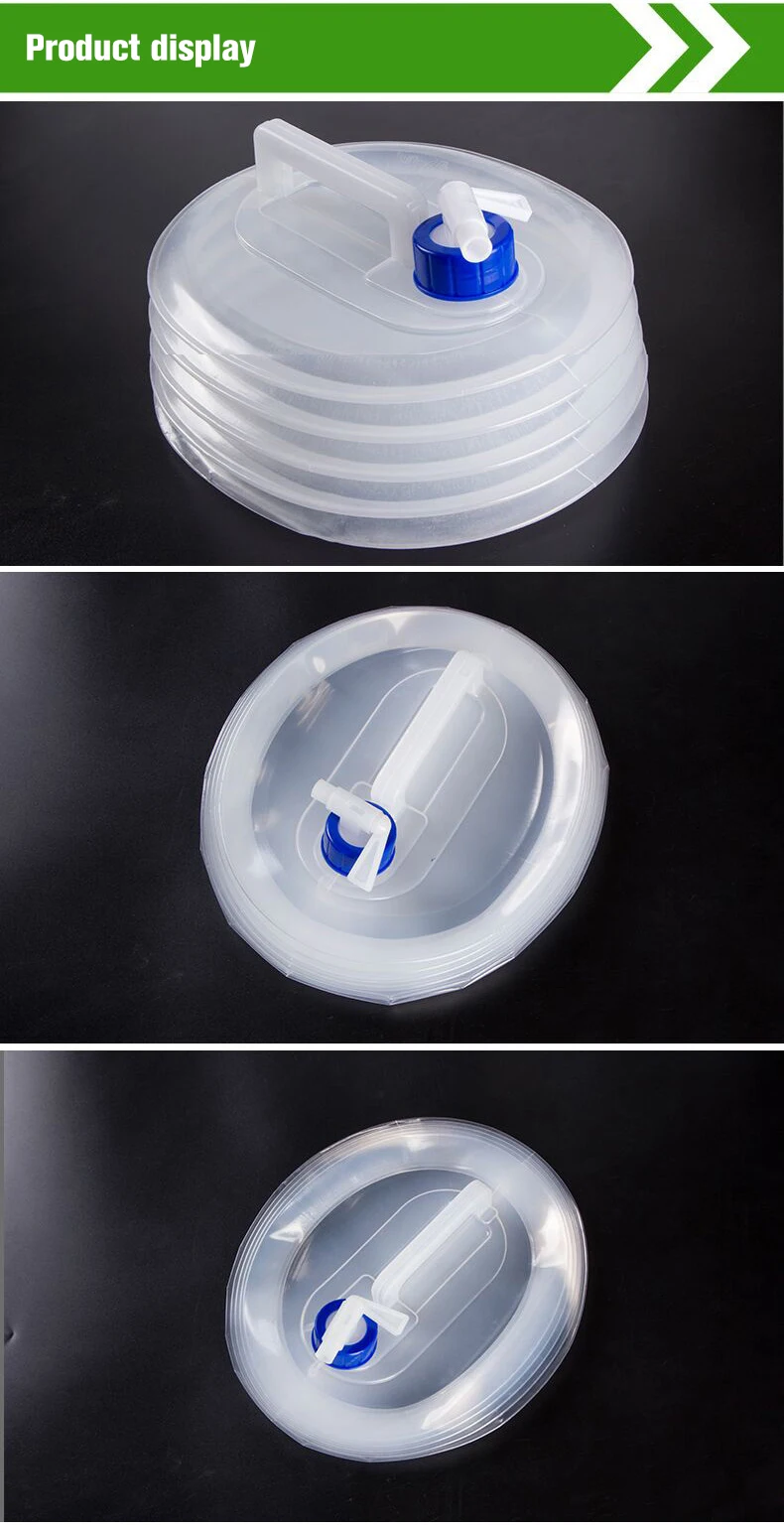 3L/5L/8L/10L/15L Outdoor Collapsible Bucket Foldable Water Bag Survival Water Storage Portable Water Carrier Container Camp Hiki