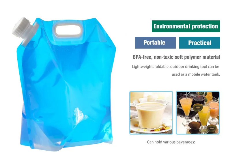 3L/5L/8L/10L/15L Outdoor Collapsible Bucket Foldable Water Bag Survival Water Storage Portable Water Carrier Container Camp Hiki