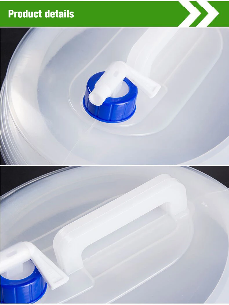 3L/5L/8L/10L/15L Outdoor Collapsible Bucket Foldable Water Bag Survival Water Storage Portable Water Carrier Container Camp Hiki