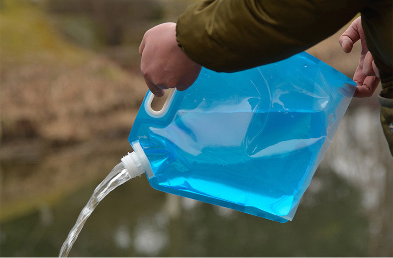 3L/5L/8L/10L/15L Outdoor Collapsible Bucket Foldable Water Bag Survival Water Storage Portable Water Carrier Container Camp Hiki